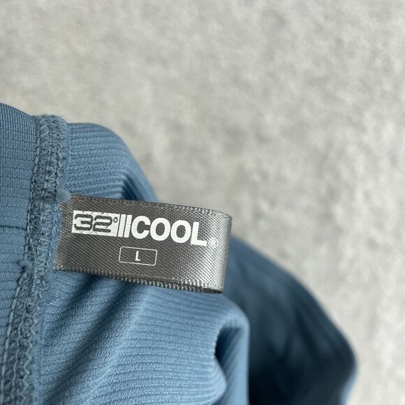 NWOT 32 Degrees Cool Women's L Wide Leg Flare Blue Active Pants With Pockets - Picture 7 of 10